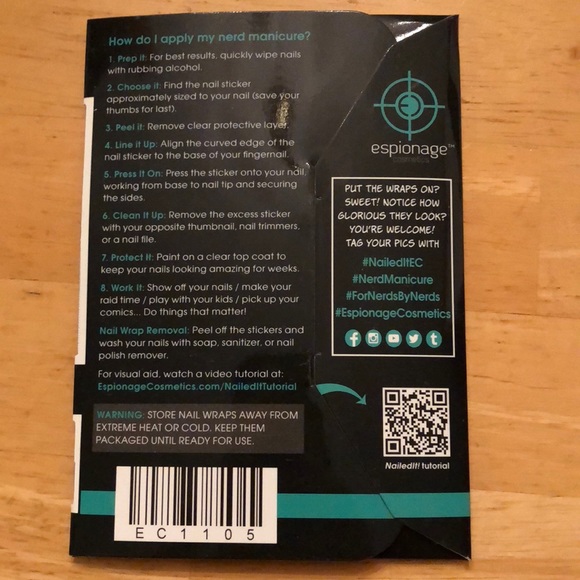 Espionage Cosmetics Nail Wrap Power Up - Picture 2 of 3